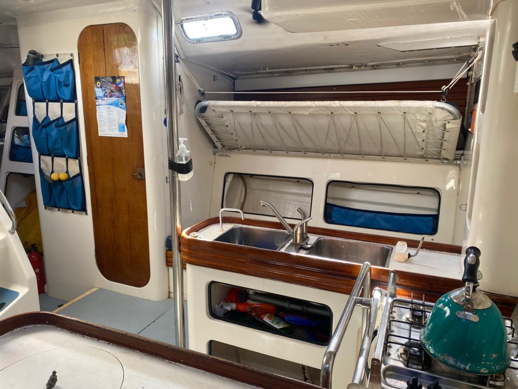 Spirit of Juno racing yacht interior