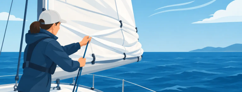How to Reef Sails Safely Before the Wind Builds